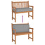 Pude Grå 120 x 50 x 12 cm Oxford stof