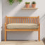 Pude Beige 120 x 50 x 12 cm Oxford stof