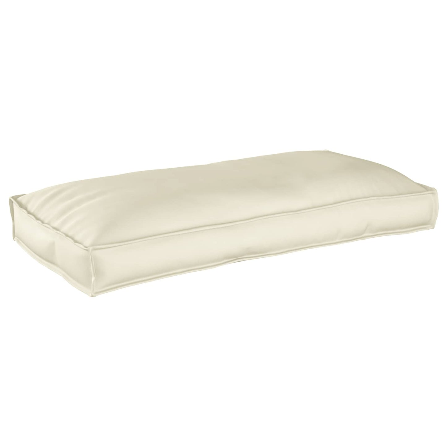 Pude Creme 120 x 60 x 12 cm Oxford stof