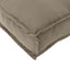 Pude Oxford stof Gråbrun 120 x 60 x 12 cm