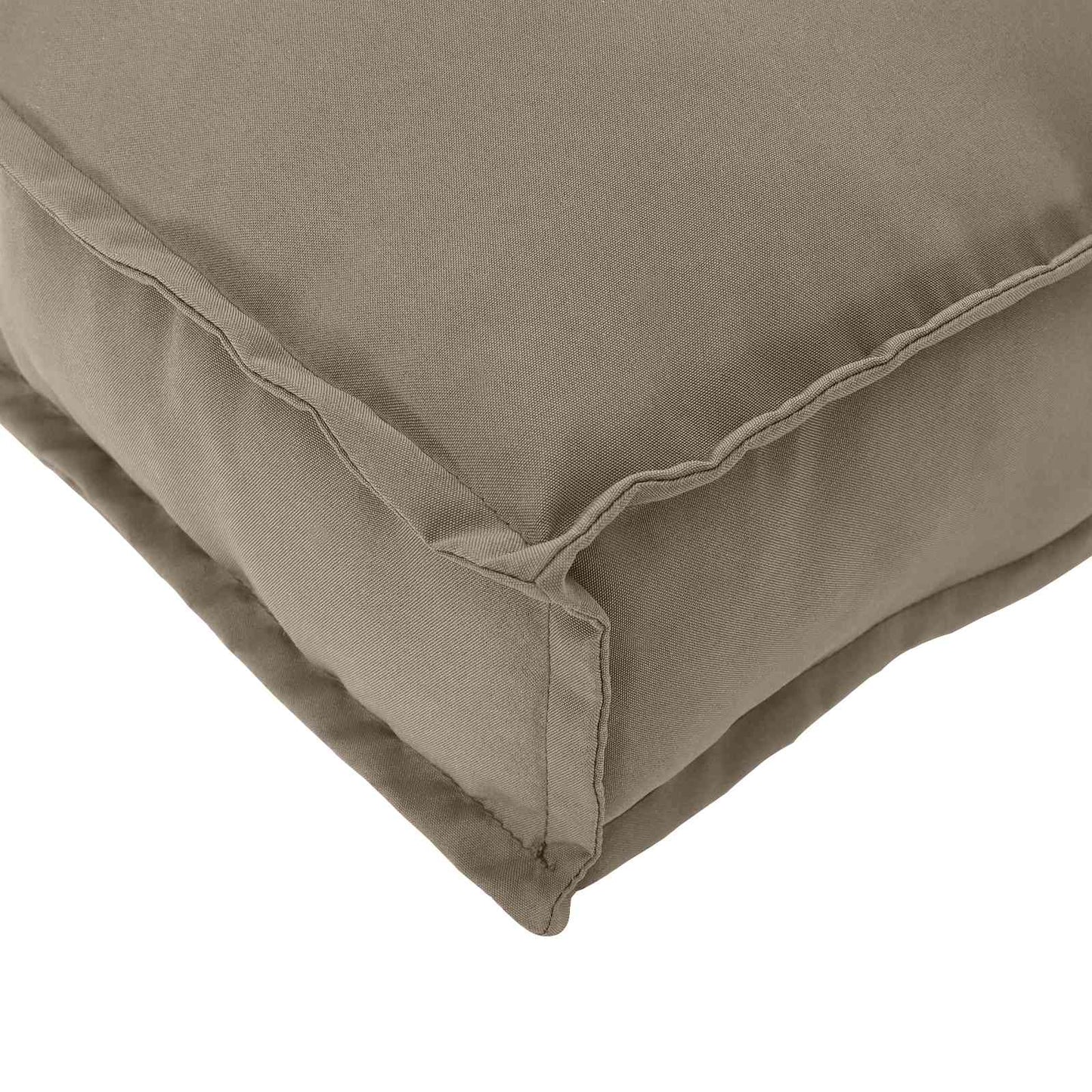 Pude Oxford stof Gråbrun 120 x 60 x 12 cm