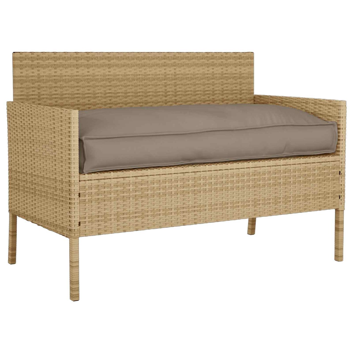 Pude Oxford stof Gråbrun 120 x 60 x 12 cm