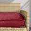 Pude Vinrød 120 x 60 x 12 cm Oxford stof