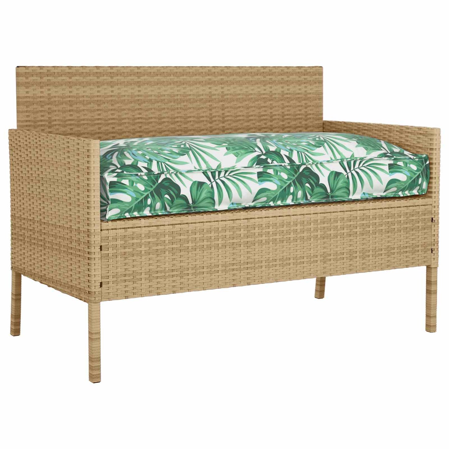 Pude Bladmønster 120 x 60 x 12 cm Oxford stof Blad