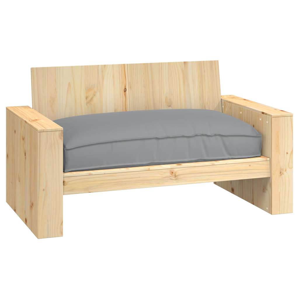Pude Grå 120 x 80 x 12 cm Oxford stof