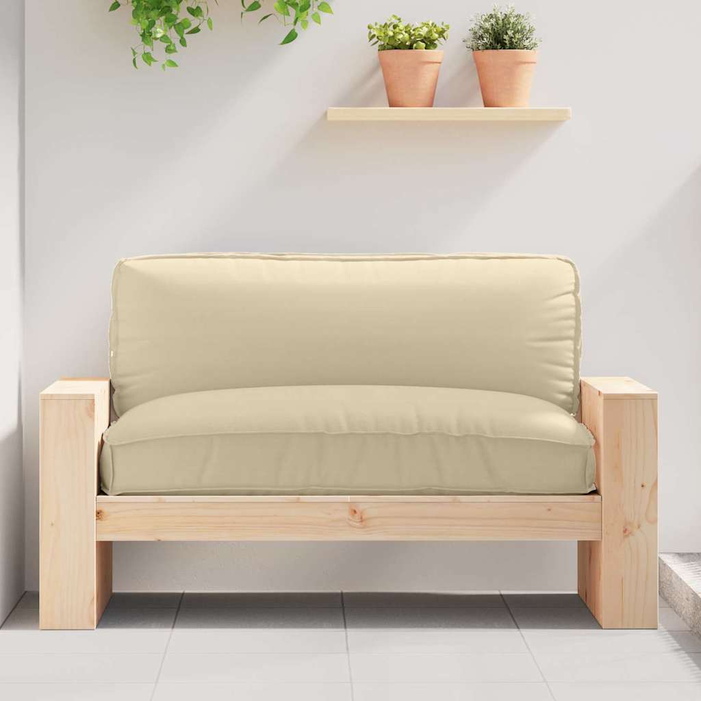 Pude Beige 120 x 80 x 12 cm Oxford stof