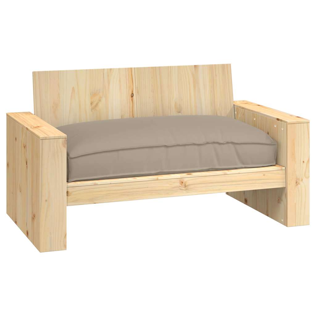 Pude Gråbrun 120 x 80 x 12 cm Oxford stof