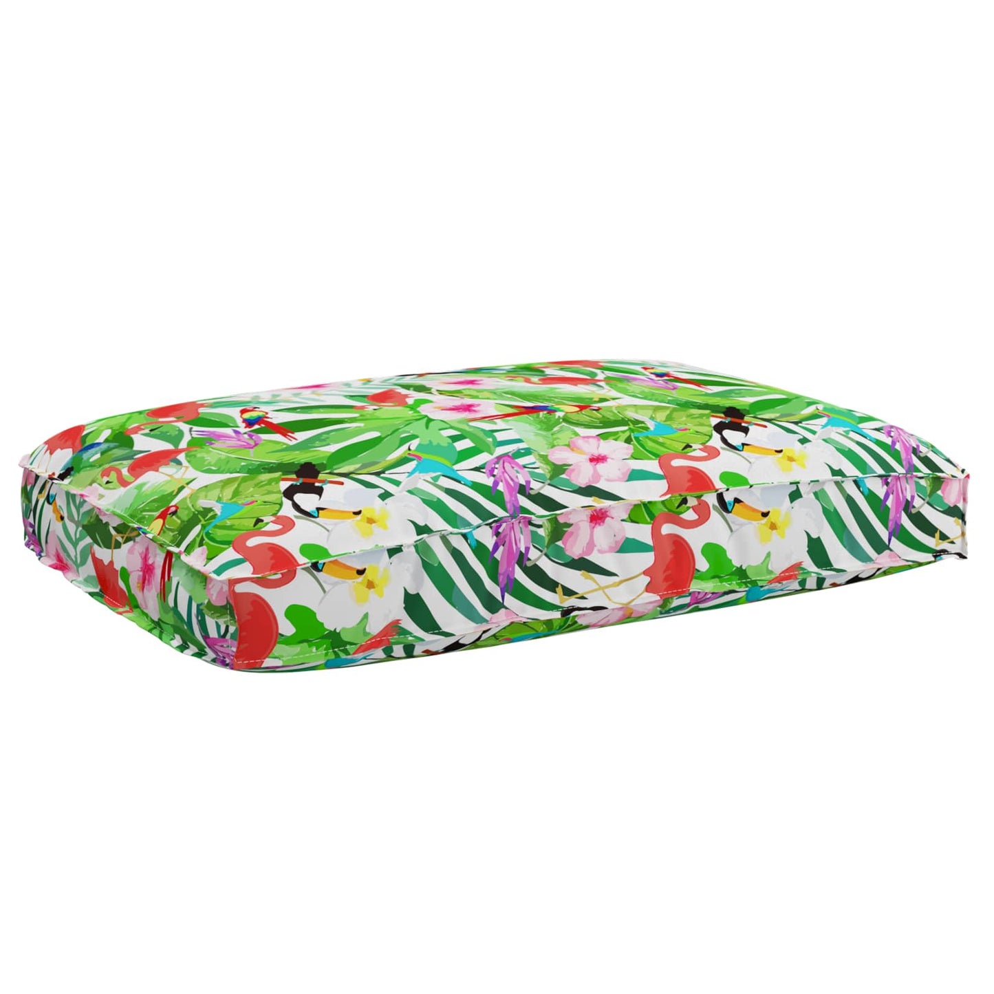 Pude Blomstret Flerfarvet 120 x 80 x 12 cm Oxford stof
