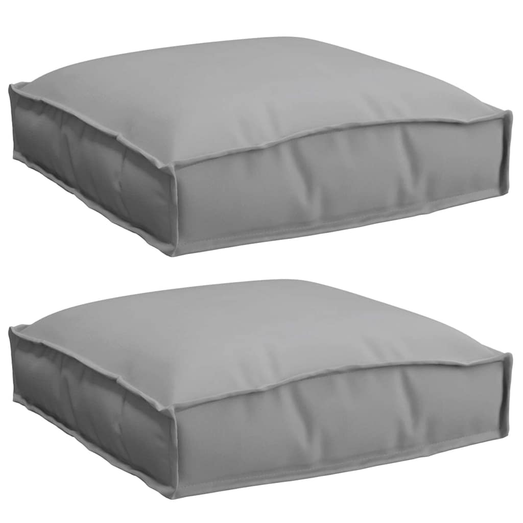 Pude 2 pcs Grå 40 x 40 x 8 cm Oxford stof