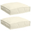 Pude 2 pcs Creme 40 x 40 x 8 cm Oxford stof