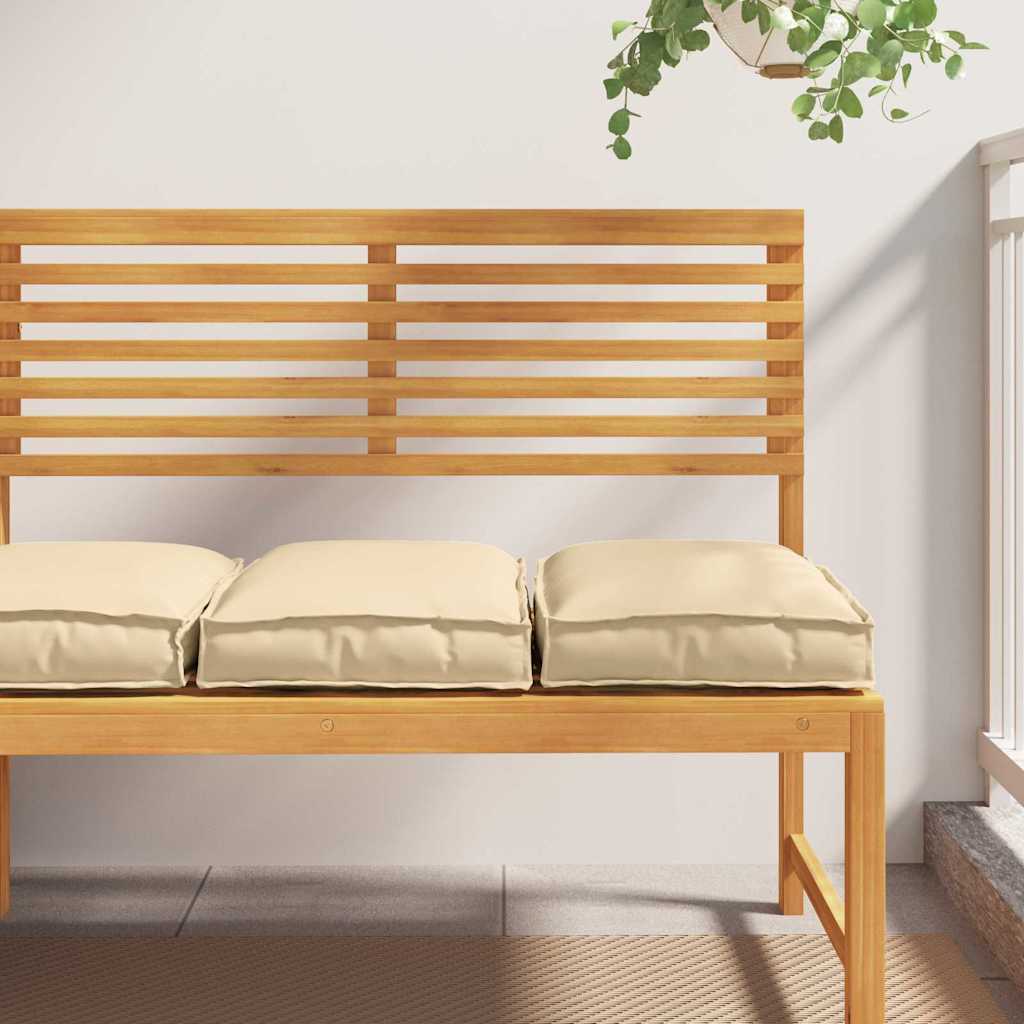 Pude 2 pcs Beige 40 x 40 x 8 cm Oxford stof