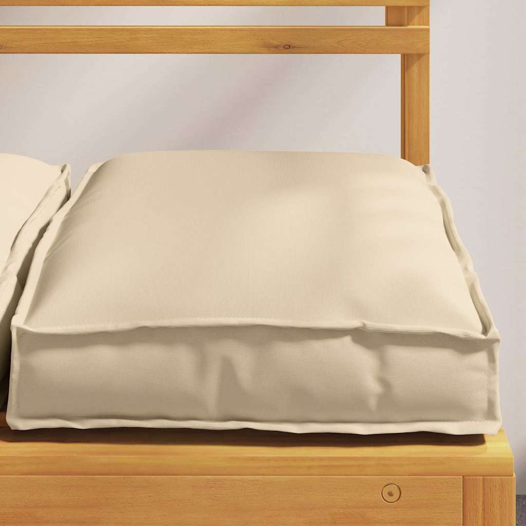 Pude 2 pcs Beige 40 x 40 x 8 cm Oxford stof