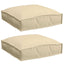 Pude 2 pcs Beige 40 x 40 x 8 cm Oxford stof