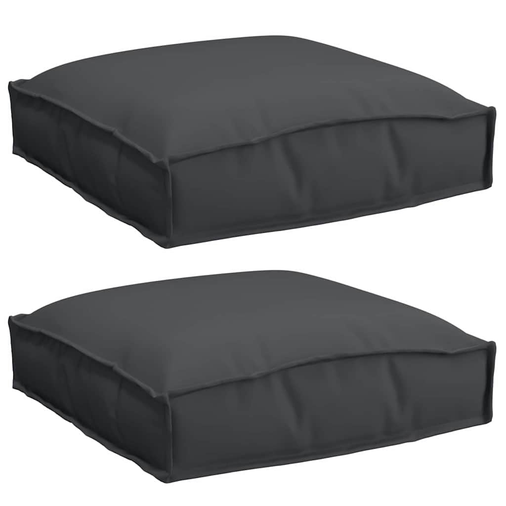 Pude 2 pcs Sort 40 x 40 x 8 cm Oxford stof