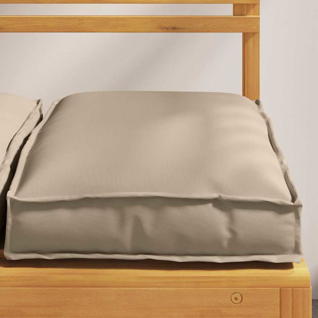 Pude 2 pcs Gråbrun 40 x 40 x 8 cm Oxford stof