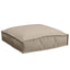 Pude 2 pcs Gråbrun 40 x 40 x 8 cm Oxford stof