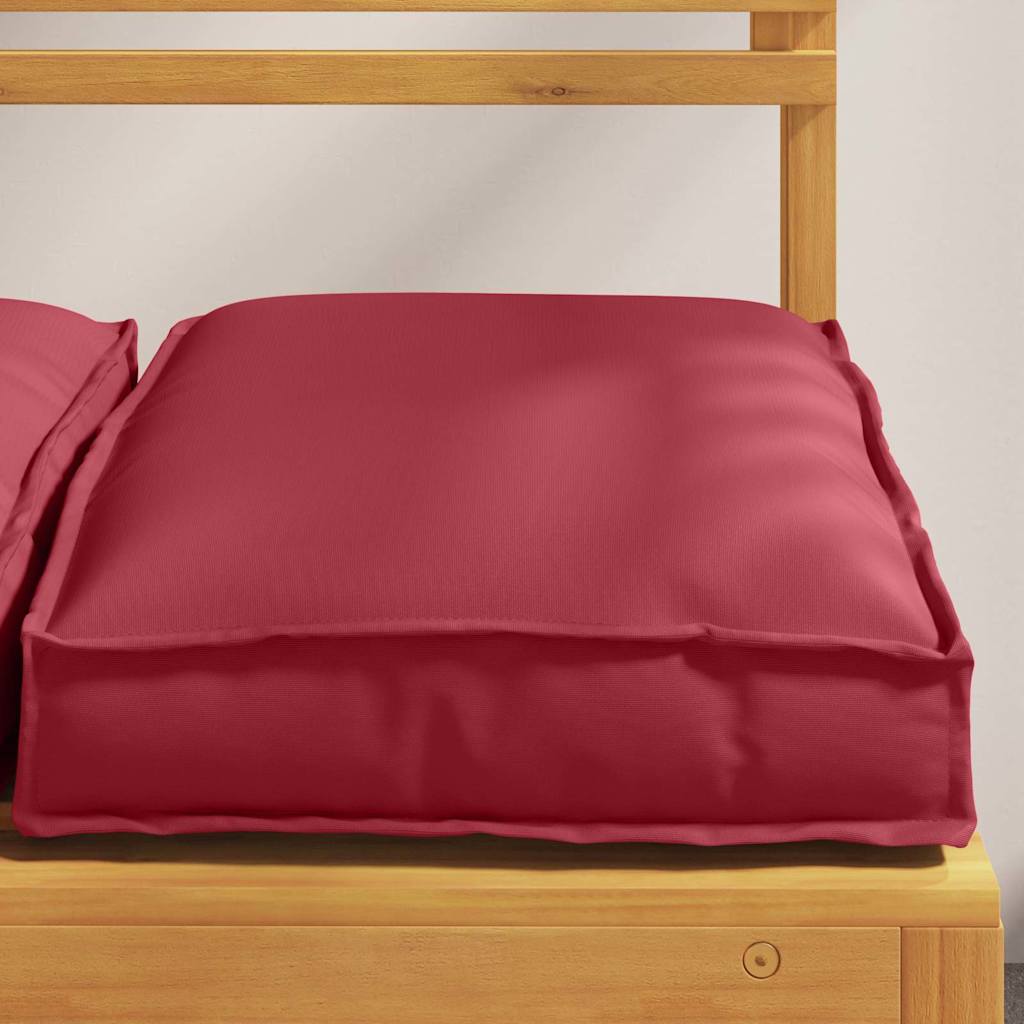 Pude 2 pcs Vinrød 40 x 40 x 8 cm Oxford stof