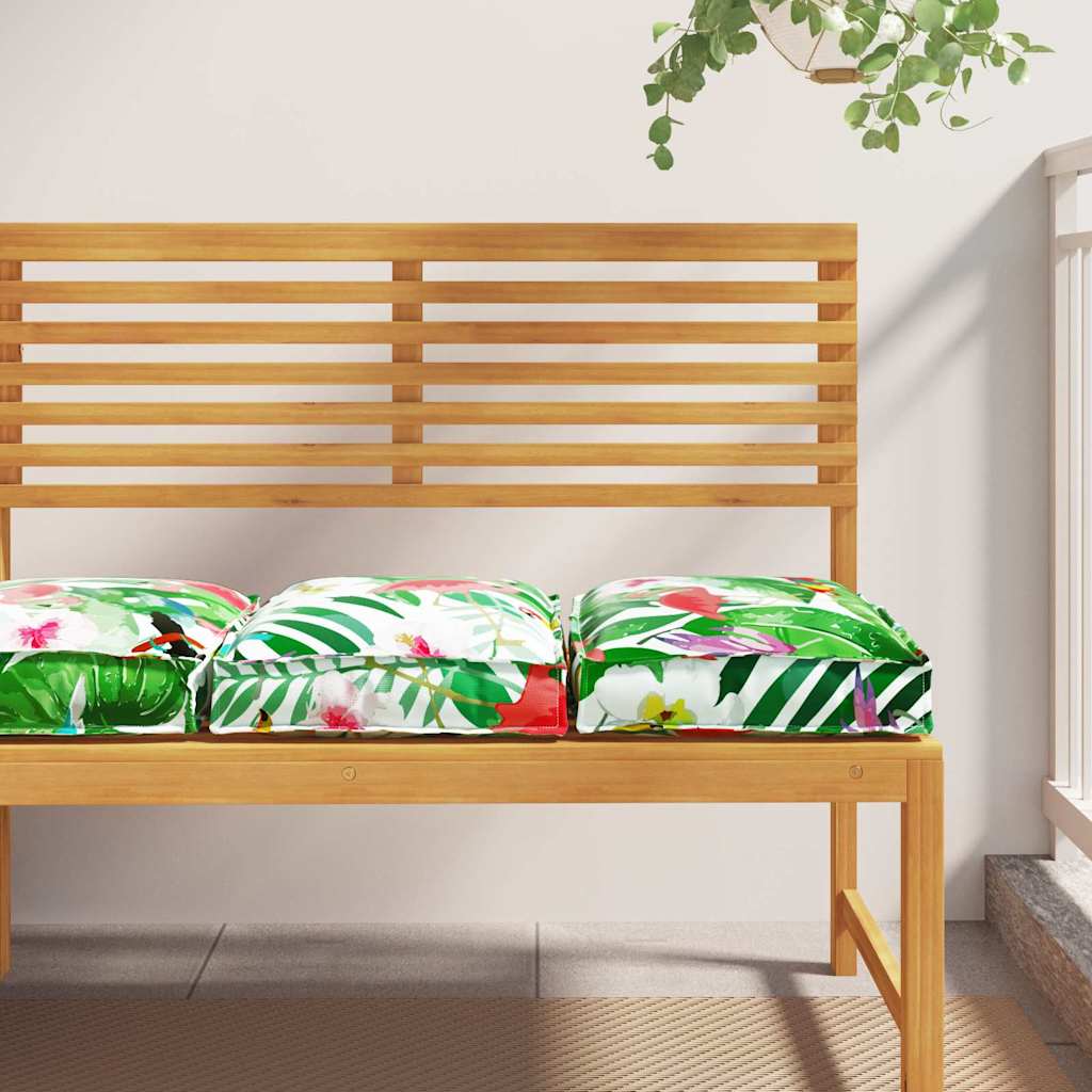 Pude Blomstret 2 pcs Flerfarvet 40 x 40 x 8 cm Oxford stof