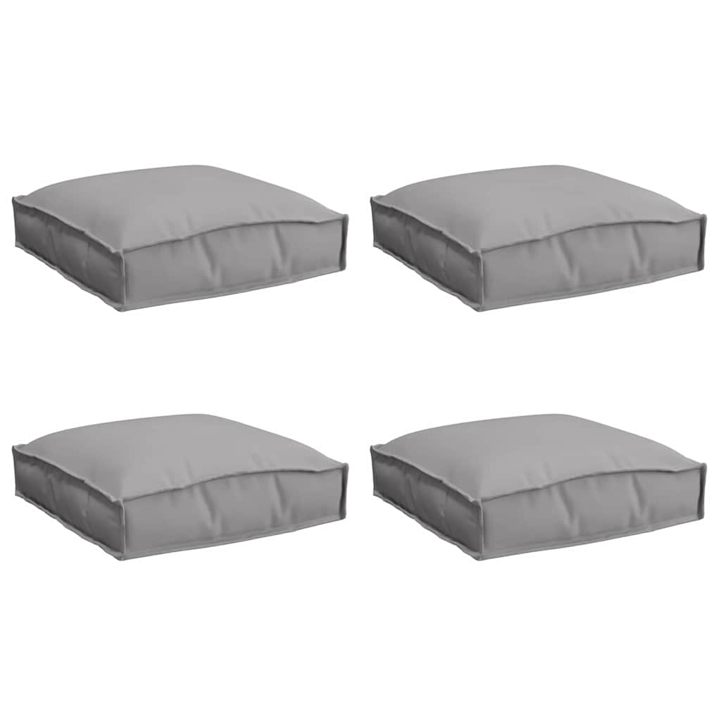 Pude 4 pcs Grå 40 x 40 x 8 cm Oxford stof