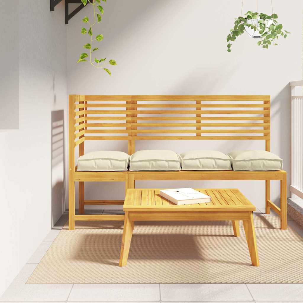 Pude 4 pcs Creme 40 x 40 x 8 cm Oxford stof