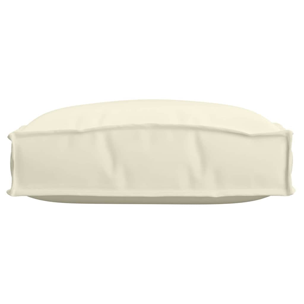 Pude 4 pcs Creme 40 x 40 x 8 cm Oxford stof