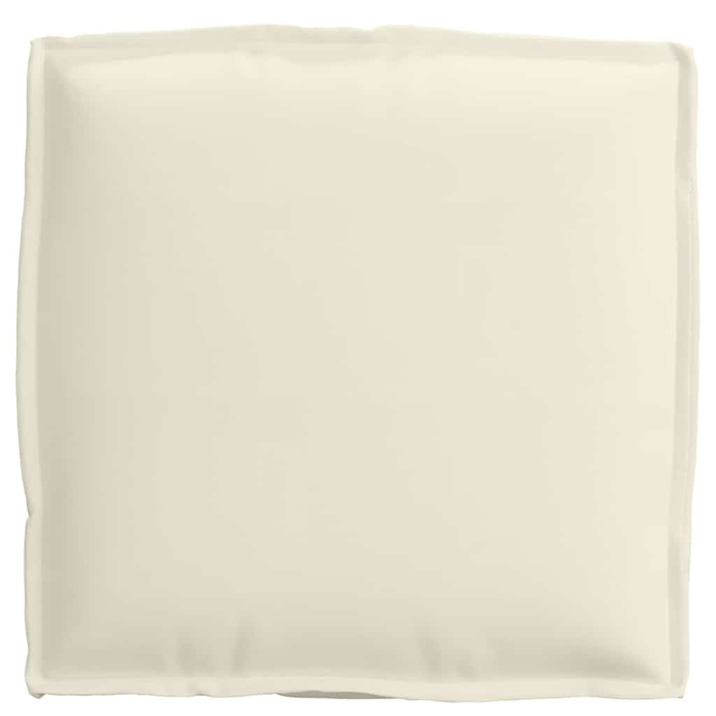 Pude 4 pcs Creme 40 x 40 x 8 cm Oxford stof
