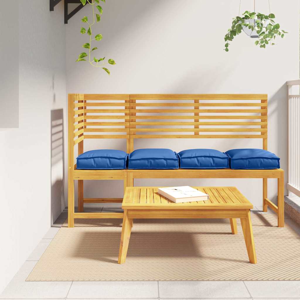 Pude 4 pcs Kongelig blå 40 x 40 x 8 cm Oxford stof