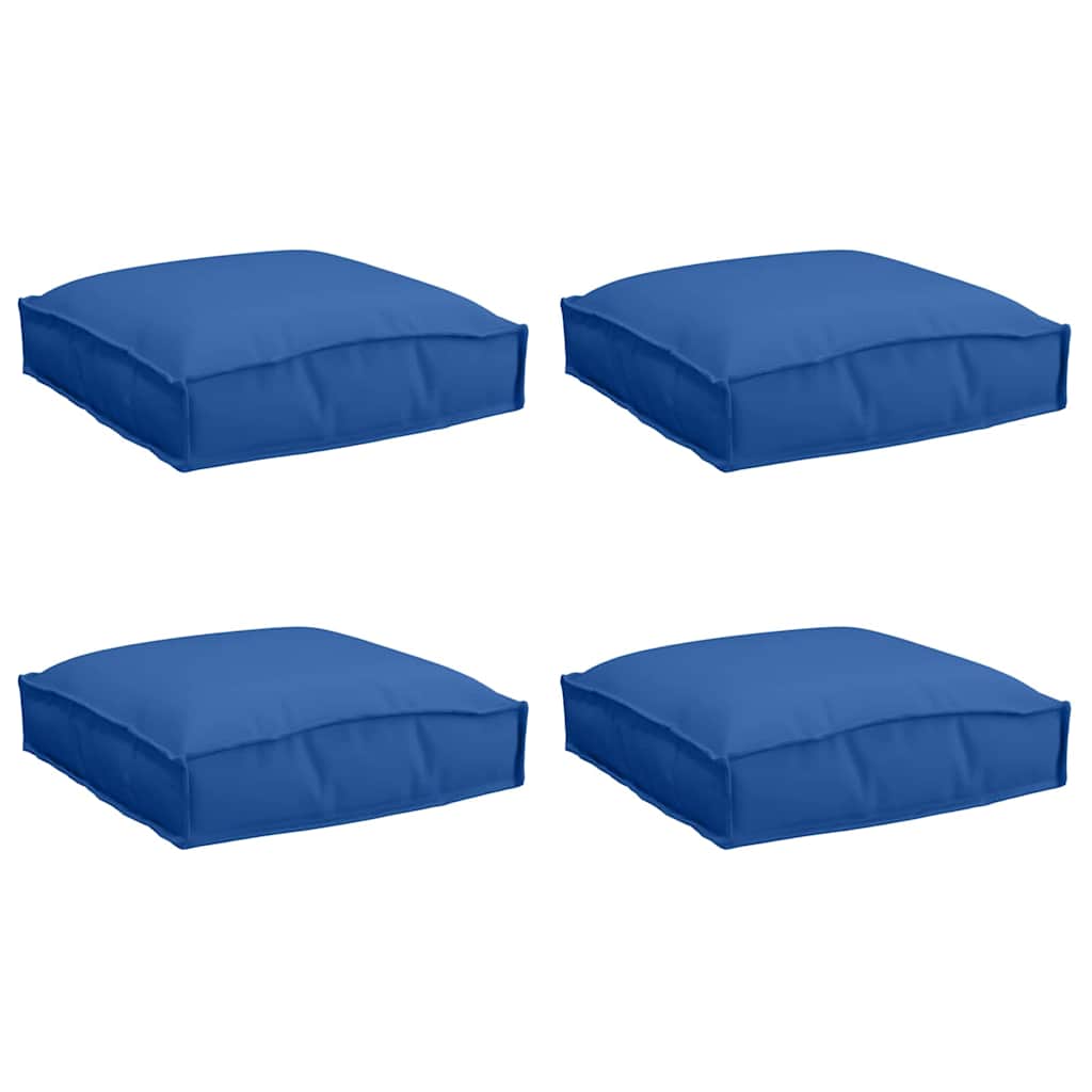 Pude 4 pcs Kongelig blå 40 x 40 x 8 cm Oxford stof