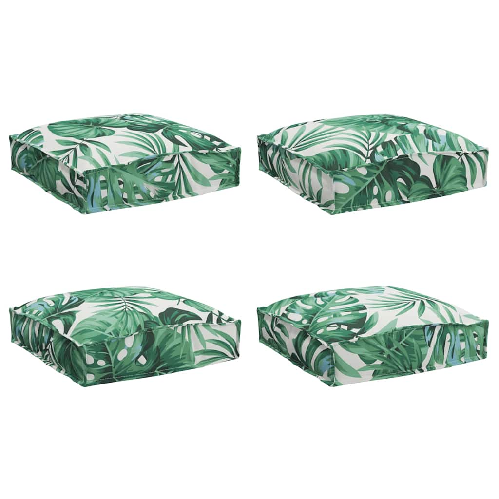 Pude Blad 4 pcs Bladmønster 40 x 40 x 8 cm Oxford stof