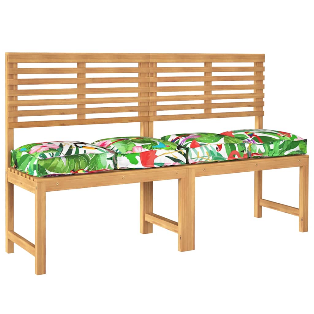 Pude Blomstret 4 pcs Flerfarvet 40 x 40 x 8 cm Oxford stof