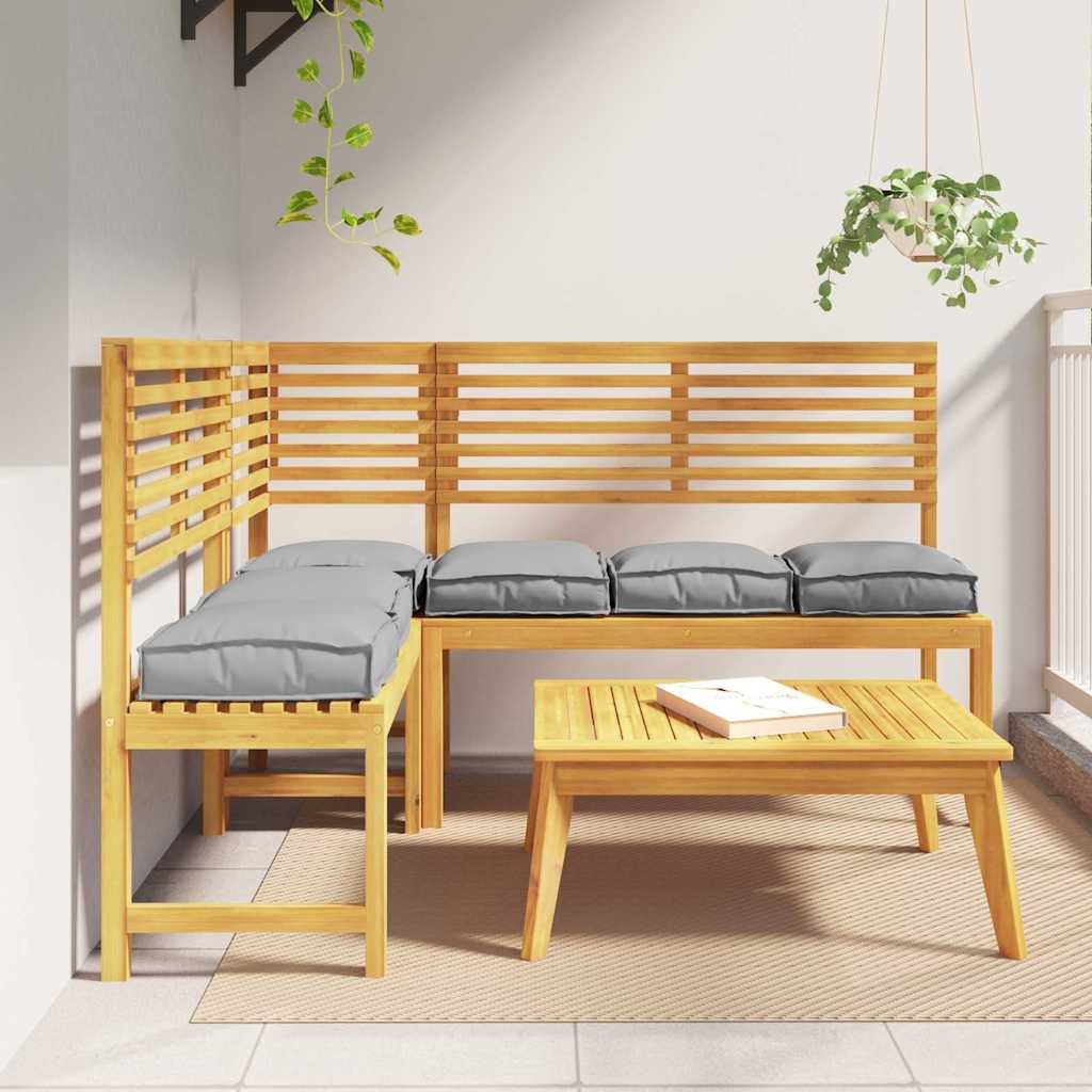 Pude 6 pcs Grå 40 x 40 x 8 cm Oxford stof