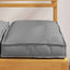 Pude 6 pcs Grå 40 x 40 x 8 cm Oxford stof