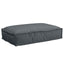 Pude Antracit 60 x 40 x 8 cm Oxford stof