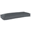 Pude Antracit 100 x 40 x 8 cm Oxford stof