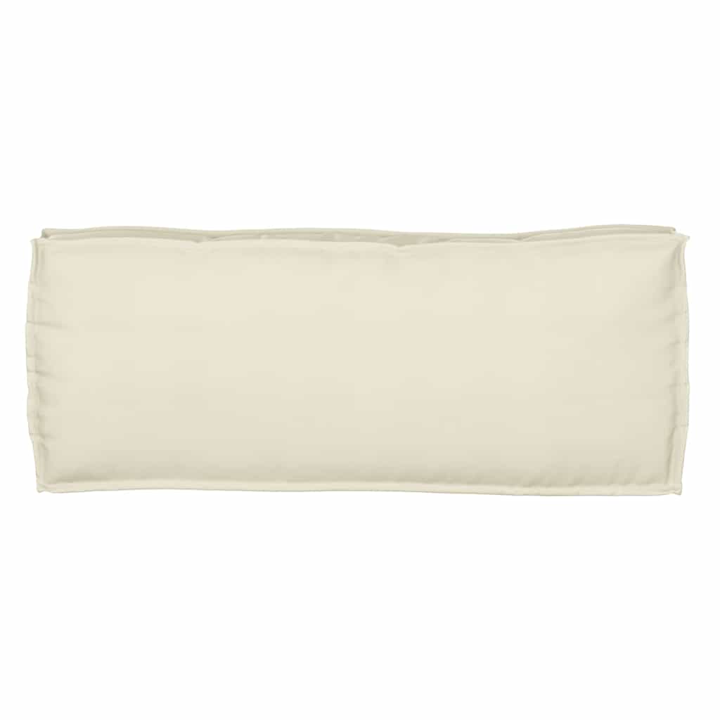 Pude Oxford stof Cremefarvet 100 x 40 x 8 cm