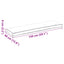 Pude Creme 150 x 40 x 8 cm Oxford stof