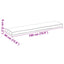 Pallet pude Gråbrun 180 x 40 x 8 cm Oxford stof