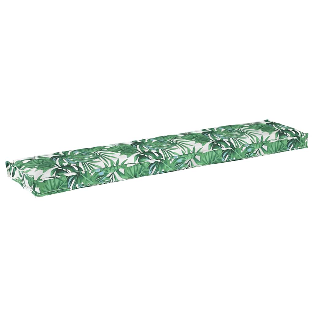 Pallet pude Grøn Blad Mønster 180 x 40 x 8 cm Oxford stof