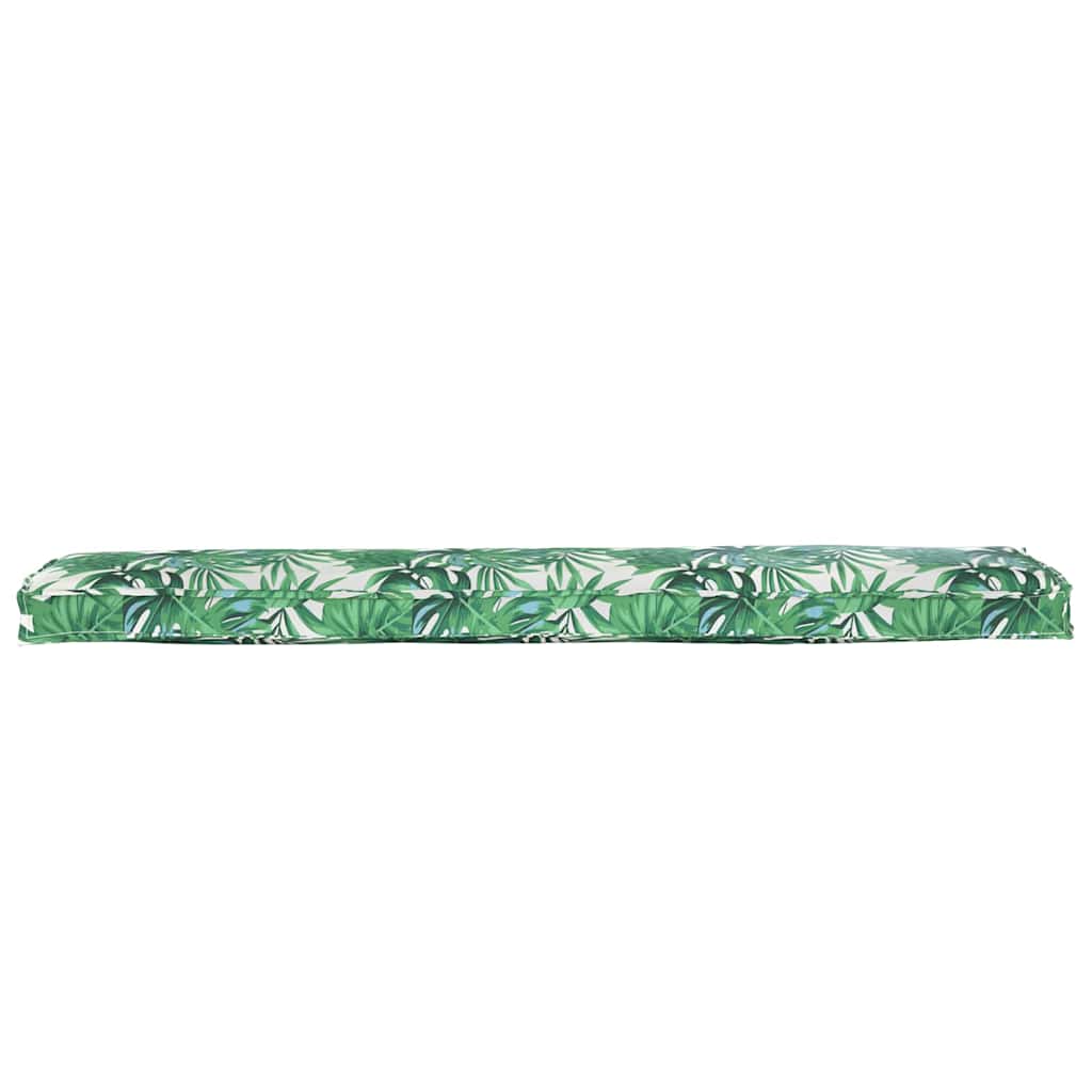 Pallet pude Grøn Blad Mønster 180 x 40 x 8 cm Oxford stof
