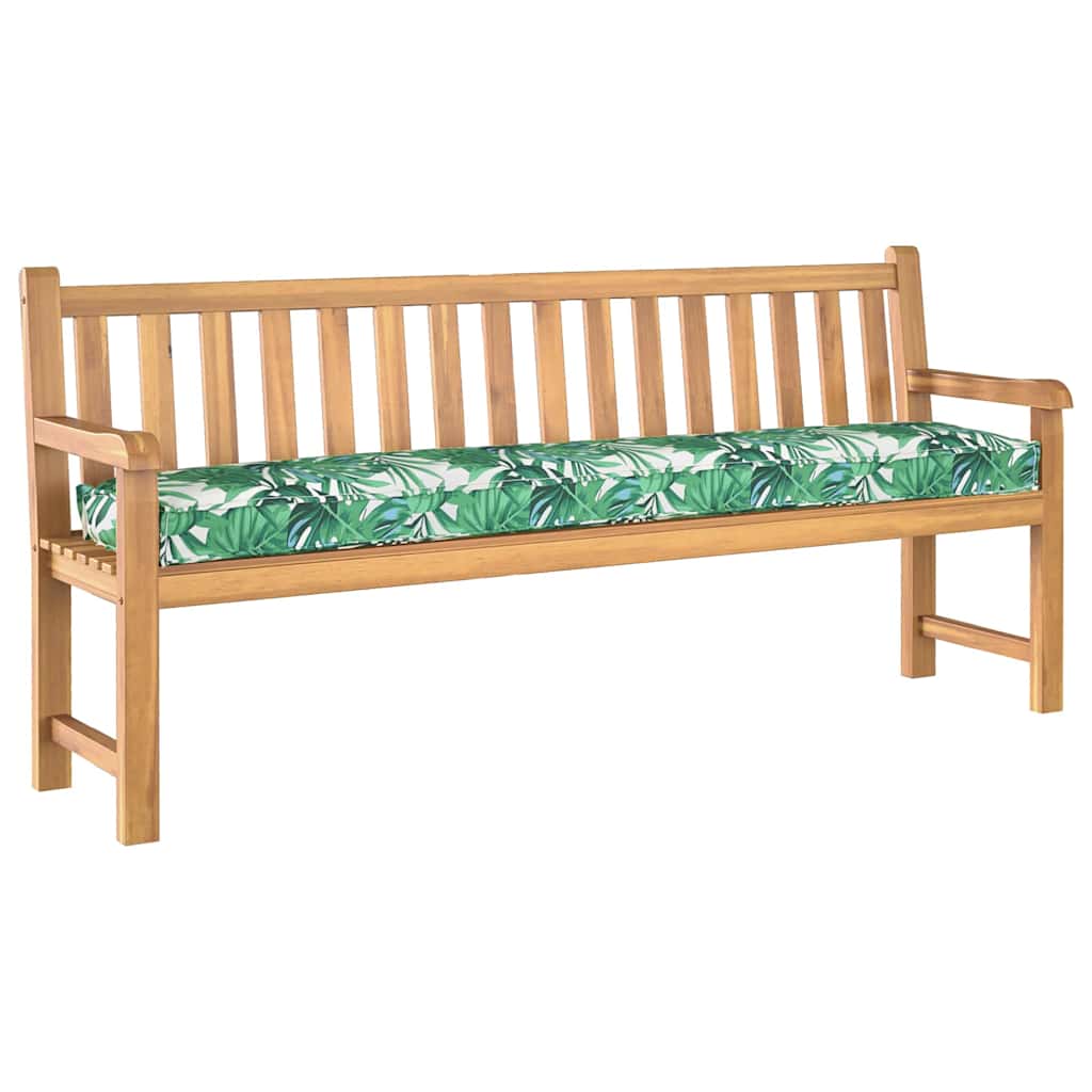 Pallet pude Grøn Blad Mønster 180 x 40 x 8 cm Oxford stof