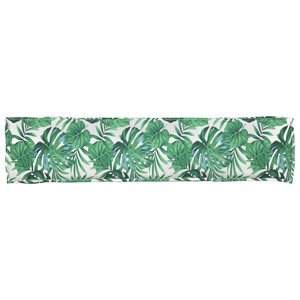 Pallet pude Grøn Blad Mønster 180 x 40 x 8 cm Oxford stof