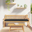 Pallet pude Sort 200 x 40 x 8 cm Oxford Stof
