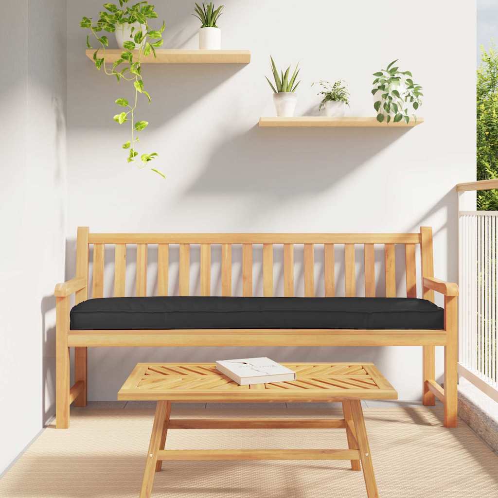 Pallet pude Sort 200 x 40 x 8 cm Oxford Stof