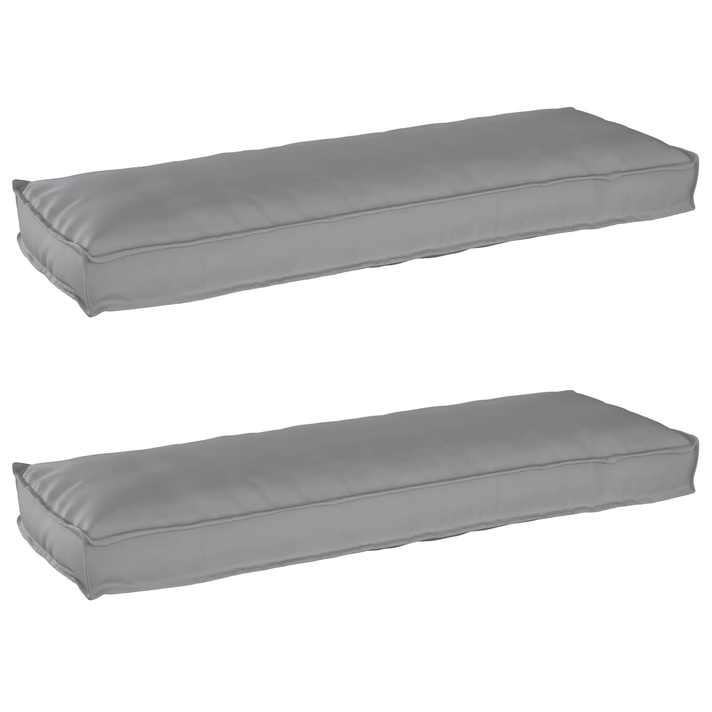 Palle Pudesæt 2 pcs Grå 120 x 40 x 8 cm Oxford Stof