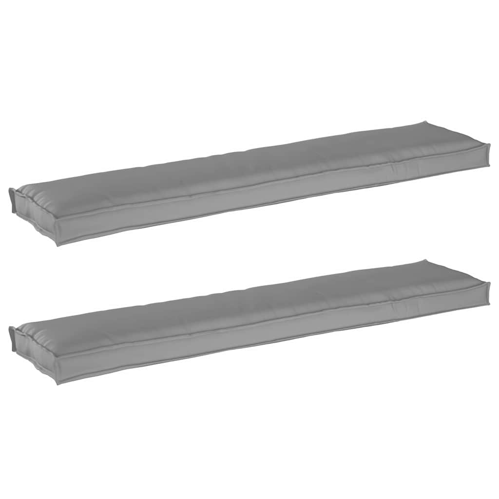 Palle Pudesæt 2 pcs Grå 180 x 40 x 8 cm Oxford Stof