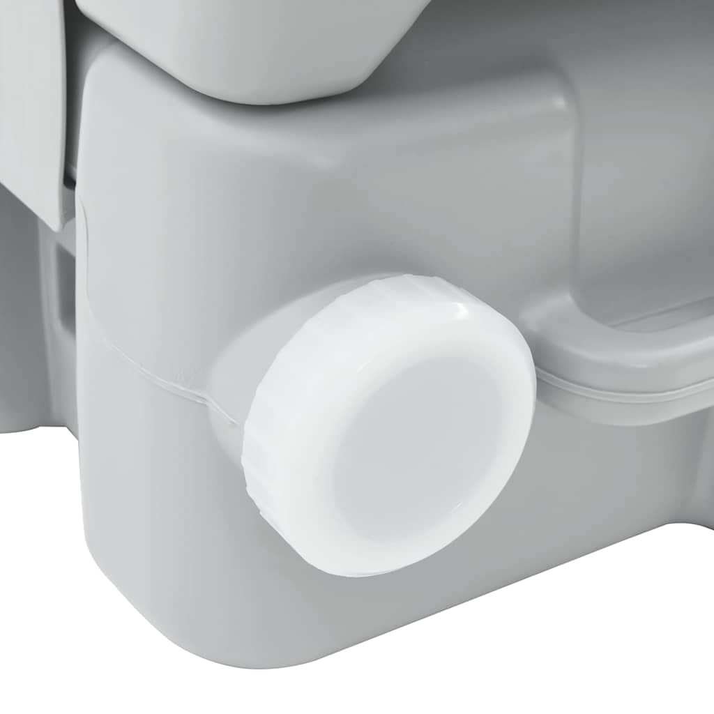 Camping toilet Grå 41,5 x 36,5 x 42 cm Høj-densitet Polyethylen