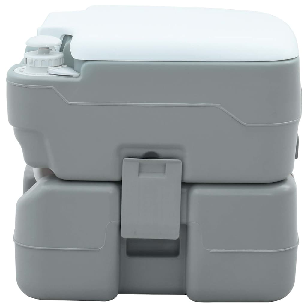 Camping toilet Grå og Hvid 41,5 x 36,5 x 37,5 cm Polyethylen