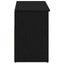 skobænk 102x30,5x45 cm konstrueret træ sort egetræsfarve