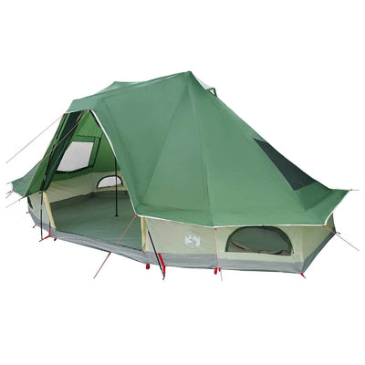 Tipi telt med tag med opbevaring Grøn 466 x 310 x 240 cm taft