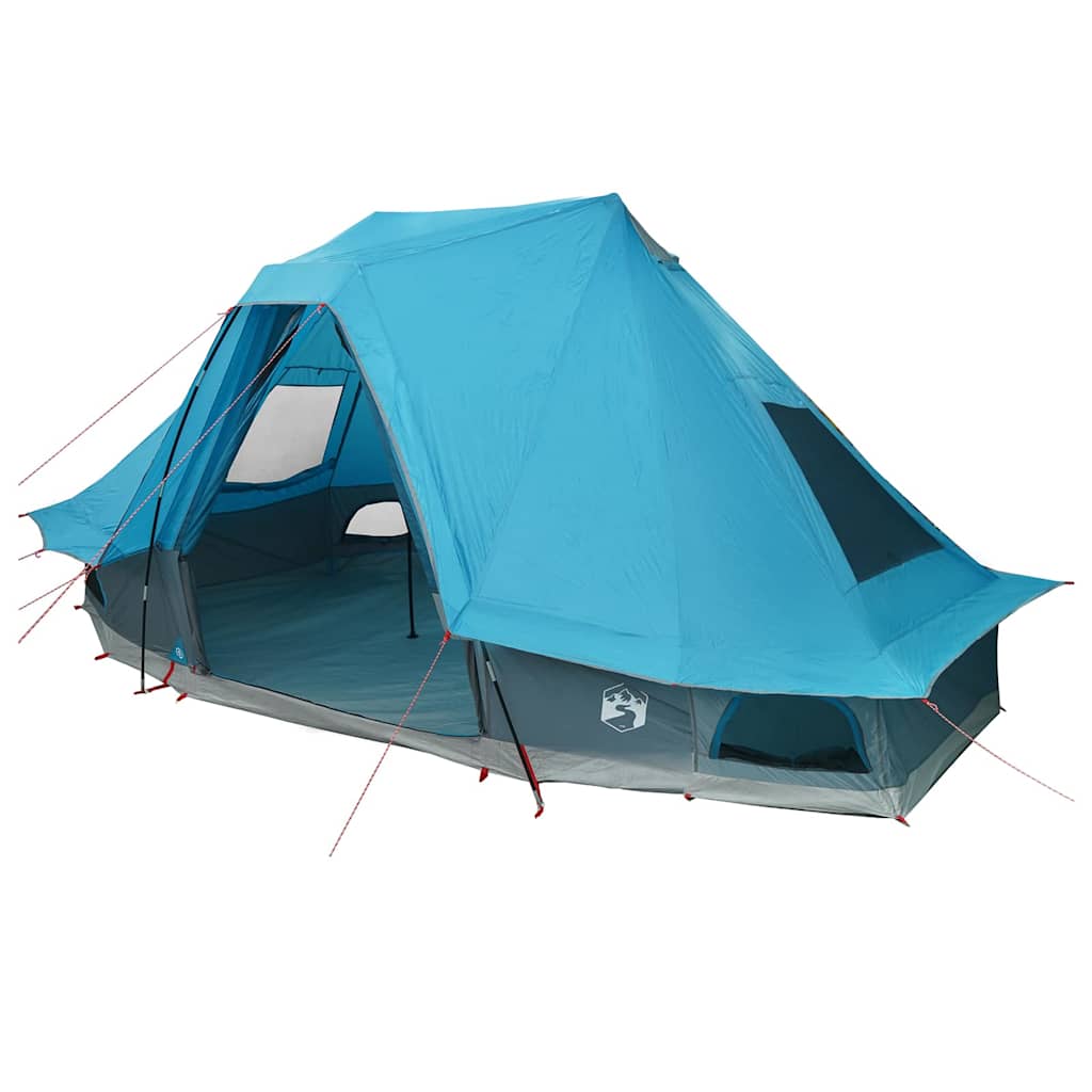 Tipi telt med tag med opbevaring Blå 466 x 310 x 240 cm taft